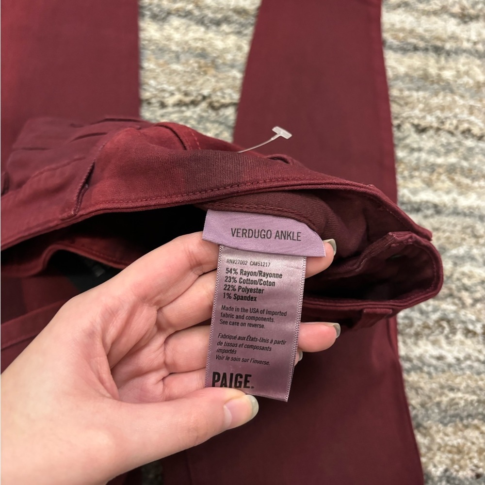 PAIGE Verdugo Ankle Skinny Vintage Jeans Sz 26 NWT | PAIGE Vintage Skinny Jeans - Picture 9 of 12